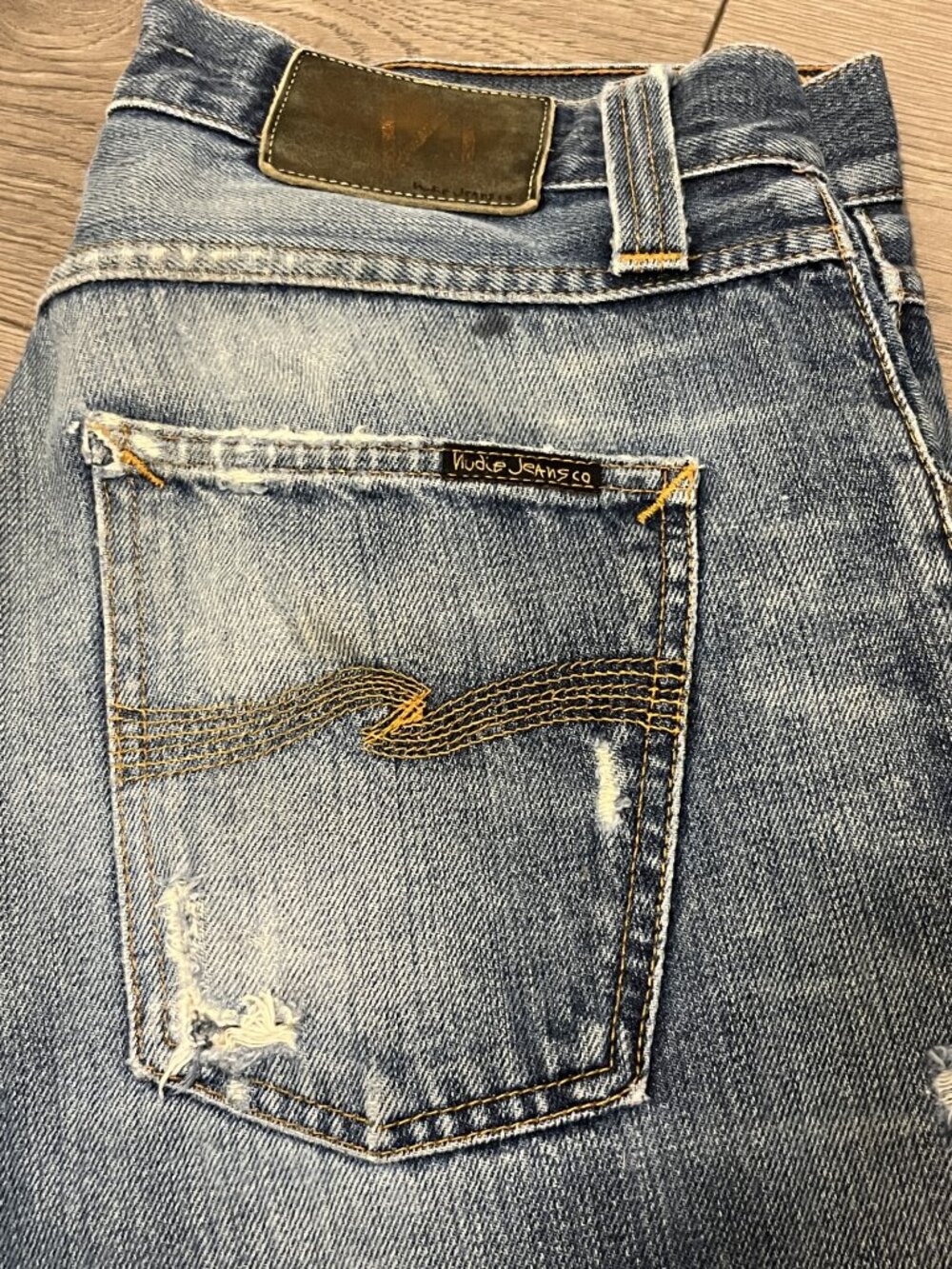 Nudie Jeans Co Men Big Bengt Dirt Second Hand W29 L34 - Picture 2 of 4
